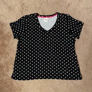 Black & White Rafaella Weekend T-shirt sz XL Petite